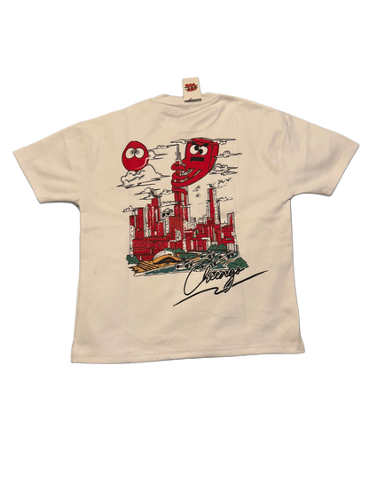 DEAR CHICAGO TEE AND BEANIE SET RED
