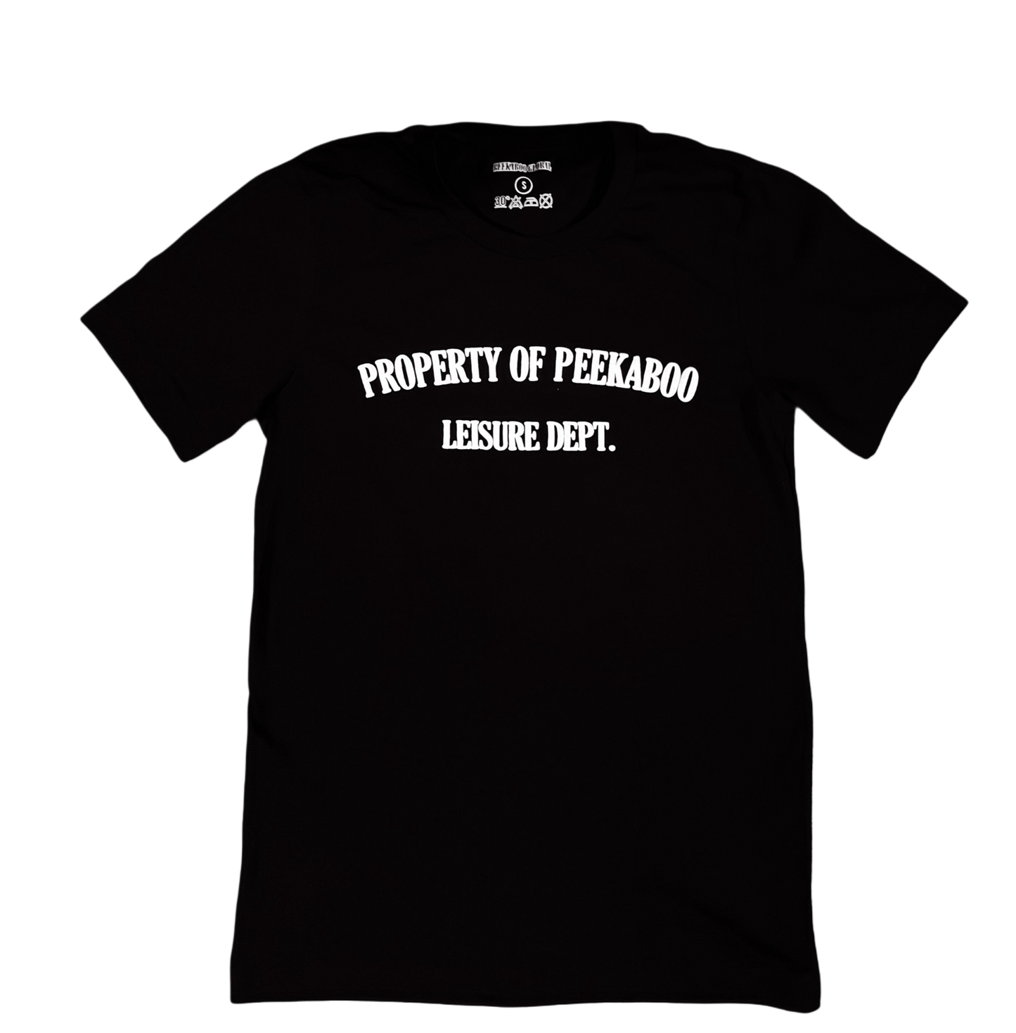 PEEKABOO LEISURE DEPT TEE BLACK