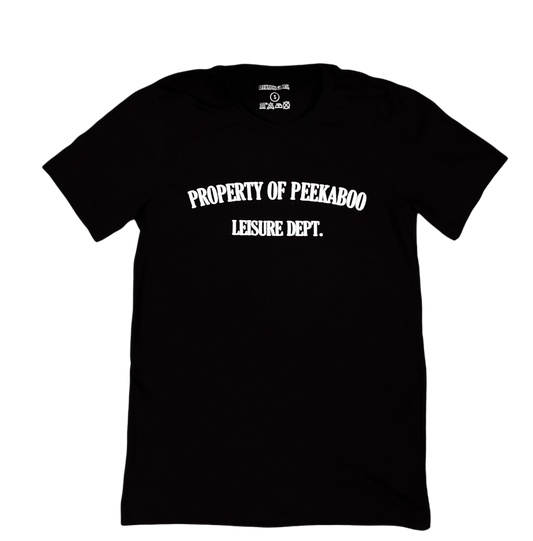 PEEKABOO LEISURE DEPT TEE BLACK